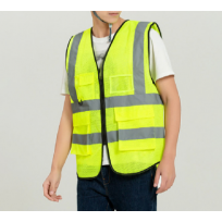 올메쉬 양면 빛반사 형광 안전 작업 조끼