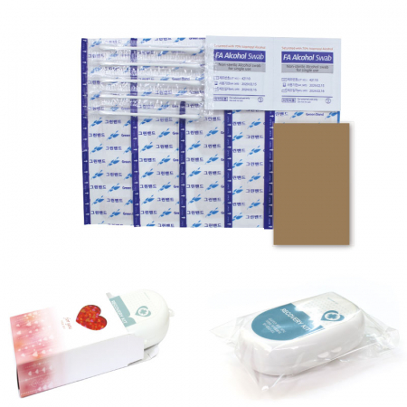 플라스틱 타원형 응급키트 2호(스티커포함) #3