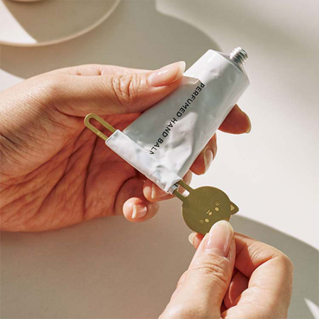 황동 고양이 튜브링거 핸드크림 디스펜서 치약짜개 #5