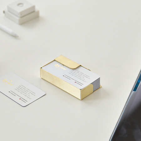 [선물패키지] 황동 골드 명함 트레이 거치대 고급선물(이니셜각인) #4
