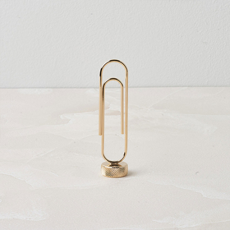 [선물패키지] 금속아저씨 황동 메탈 POP 메모홀더 스탠드 꽂이 (각인포함) #5