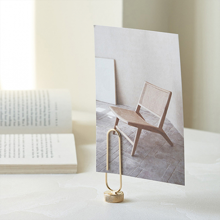 [선물패키지] 금속아저씨 황동 메탈 POP 메모홀더 스탠드 꽂이 (각인포함) #3