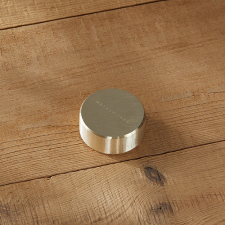 황동 원형 육각 문진/페이퍼웨이트 소품 #5