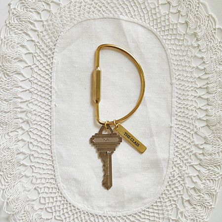 황동 이니셜 키링 키홀더(카페 호텔 자동차) #7