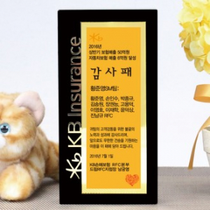 크리스탈 블랙 감사 상패 ART257