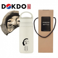 한국전통 얼굴무늬 수막새 신라의 미소 글라스 머그컵 440ml 오설록 티백 보자기 포장