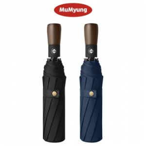 무명 10k 클래식 원목 3단 완자동 우산