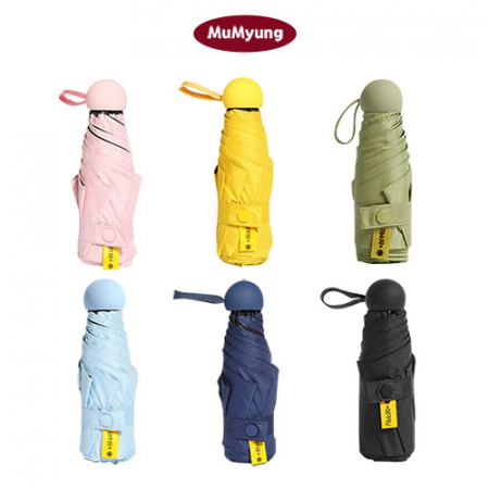 무명 6k 원형 초미니 파스텔 5단 수동 양우산 #3