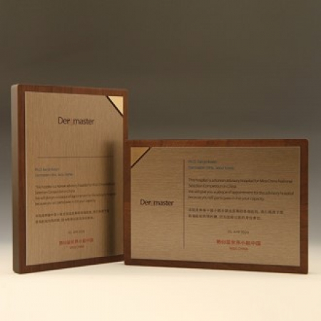 공로 위촉 퇴직 원목 기념 상패 E5204 #2