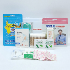 투명 사각 케이스(종이케이스 포함) 응급키트 11P