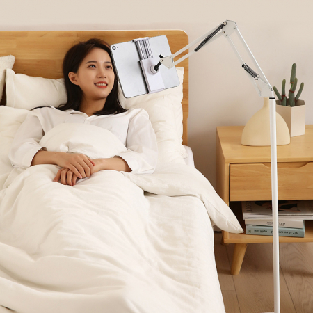 보스위즈 침대 태블릿 핸드폰 아이패드 스탠드 논슬립패드 대형 관절 거치대 BOS-BJ8 화이트 #2