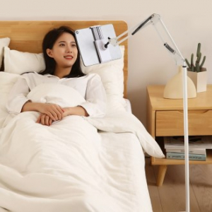 보스위즈 침대 태블릿 핸드폰 아이패드 스탠드 논슬립패드 대형 관절 거치대 BOS-BJ8 화이트