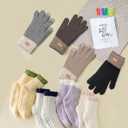세트) 핫팩1+터치장갑+수면양말M #4