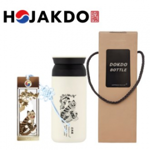 한국전통 호작도텀블러 독도보틀 트레블 350ml 책갈피 북마크 기념품