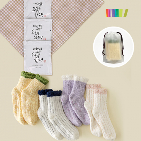 세트) 핫팩3+마시멜로 수면양말M #3