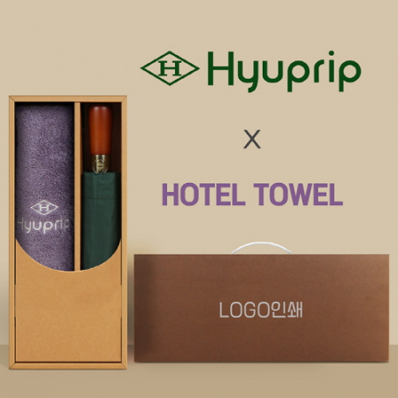 협립 3단70엔티크 고밀도 완전자동우산 +협립호텔코마170타월-세트 #2