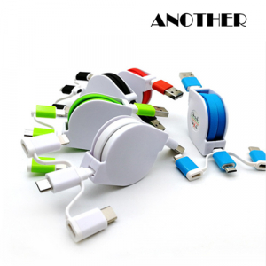 휴대용 3in1 릴케이블 (5color)