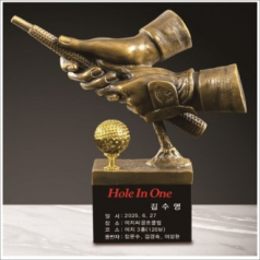 고급 청동 골프 트로피