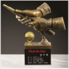 고급 청동 골프 트로피
