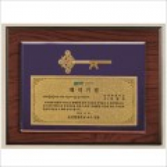 행운의 열쇠 큐빅고급장식패