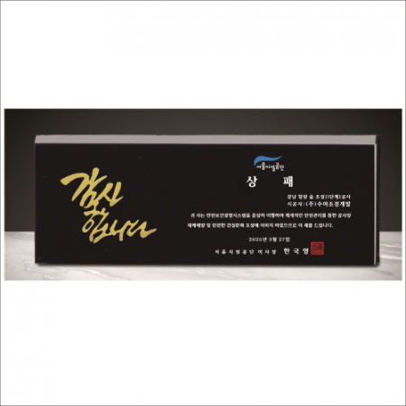 블랙 크리스탈 상패21 #2