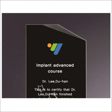 금속 블랙 크리스탈 상패3 #3