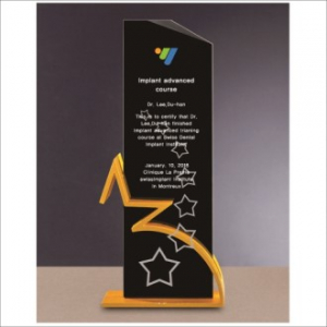 금속 블랙 크리스탈 상패3