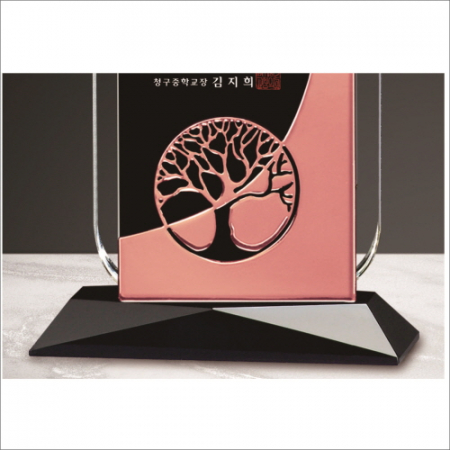 금속 투톤 크리스탈 상패15 #5