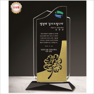 금속 투톤 크리스탈 상패14