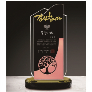 금속 투톤 크리스탈 상패6