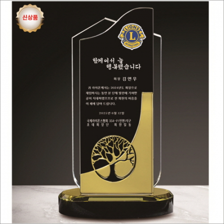 금속 투톤 크리스탈 상패5 #2