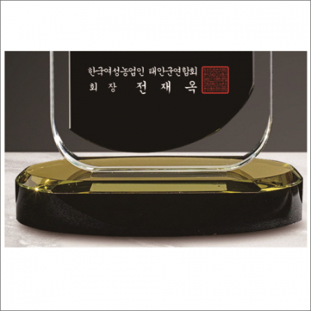 화이트 블랙 투톤 크리스탈 상패3 #5