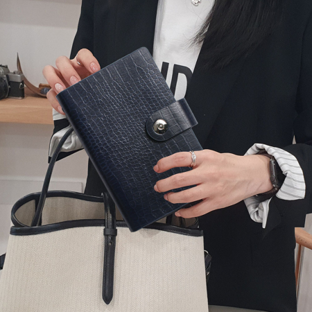 크록 6공 자석 시스템 다이어리 40절 블루 #2