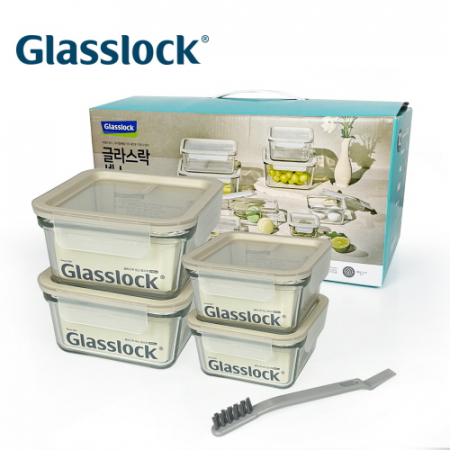 [글라스락] sens 정사각 5조 세트 #2