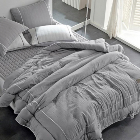 데일리 워싱 세미 사계절 차렵이불 싱글/퀸 2색상  고급침구가방증정 #4