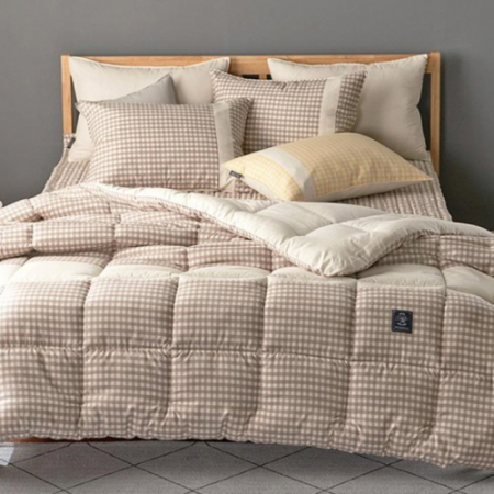 컬러풀 라인 세미 사계절 차렵이불베개커버세트(이불+베개커버) 싱글/더블 4색상  고급침구가방증정 #5