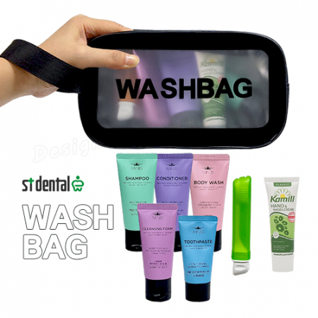 휴대용세면백 3호 LG미니스6종 카밀핸드크림30ml 칫솔치약 여행용세트(쇼핑백포함) #4