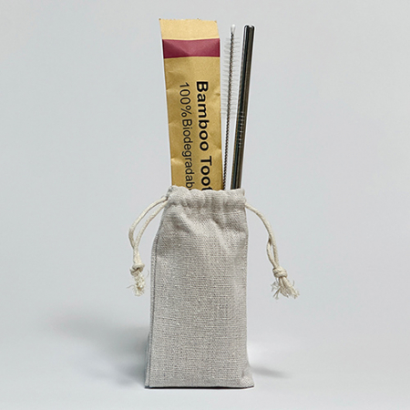 대나무칫솔(컬러)과 빨대 파우치 세트 #3