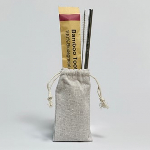 대나무칫솔(컬러)과 빨대 파우치 세트