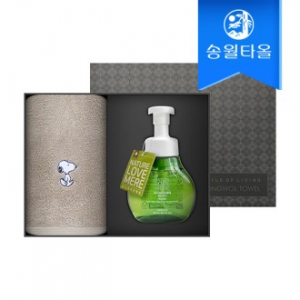 송월타월 타올 핸드위시 기프트세트(스누피 리버1+네이처러브메레1)