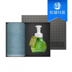 송월타월 타올 핸드위시 기프트세트(항균무지1+네이처러브메레1)