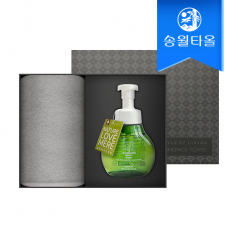 송월타월 타올 핸드위시 기프트세트(뉴컬러무지1+네이처러브메레1)