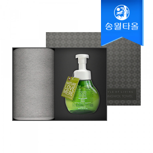 송월타월 타올 핸드위시 기프트세트(뉴컬러무지1+네이처러브메레1)