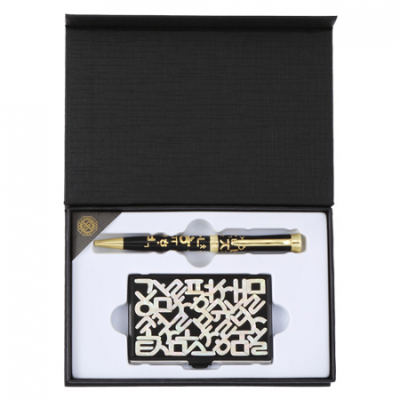 외국인 선물 한글 나전 명함케이스 한글 볼펜 전통 기념품 #2