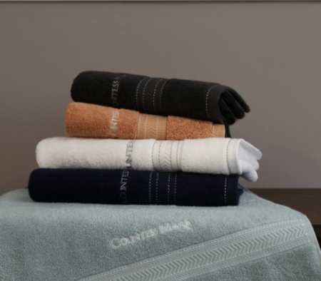 [송월타올] 카운테스마라 스티치 헤링본 전사 타올 30수 160g #4