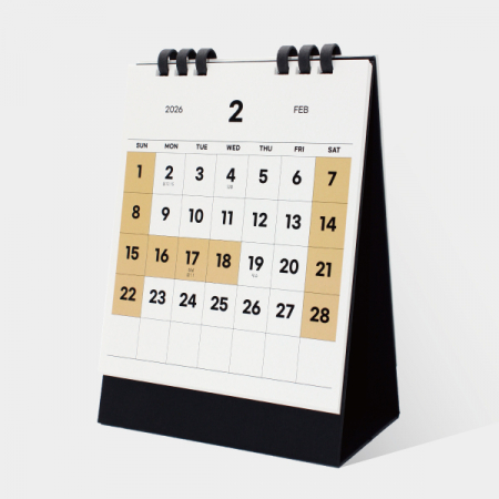 26년 유스토리 친환경 종이링 타임포인트 탁상캘린더(150×200) #2