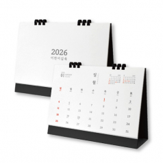 26년 유스토리 친환경 종이링 담담한글 탁상달력(250×190)