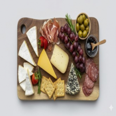 [리베바움] 레인트리 프리미엄 통원목 플레이팅 도마 웨이브 사각 특대XL