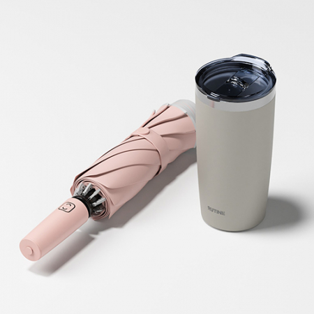 루티네 선물세트 2세대 거꾸로 3단 우산+아이언 베이직 텀블러 #4