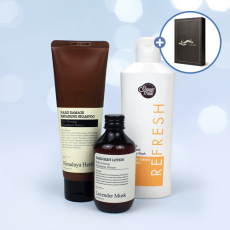 나드 NARD 리페어링 샴푸 튜브형 + 애경 망고 바디워시 + 나드 바디로션 + 종이케이스